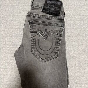 True Religion Men's Charcoal Relaxed Jeans